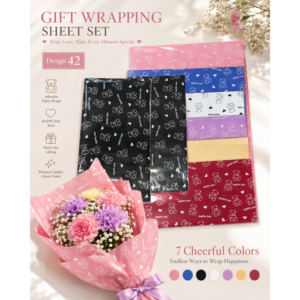 Premium Teddy Bear Happy Day Gift Flower & Bouquet Wrapping Sheet