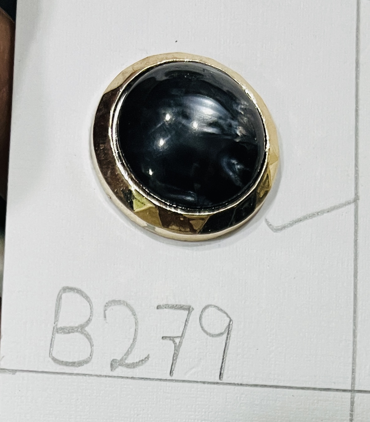 Premium Black & Gold Apparel Button. - Image 2