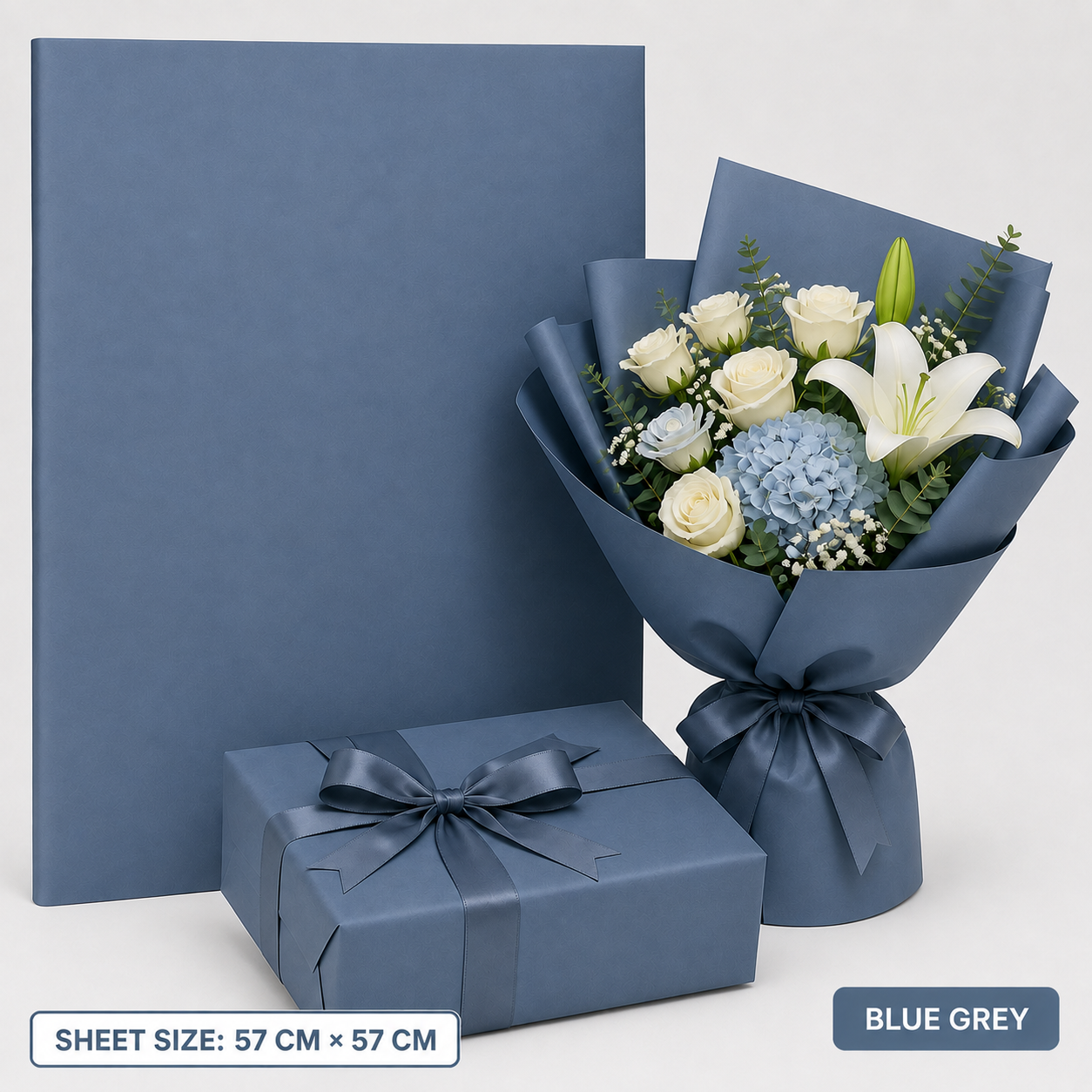 Elegant Plain Gift Flower and Booked Wrapping Sheets - Image 8