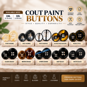 Premium Coat pant Buttons – 24L & 32L