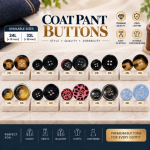Premium Coat Pant Button 32L & 24 L