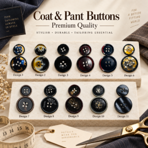 Premium Coat & Pant Buttons – 24L & 32L
