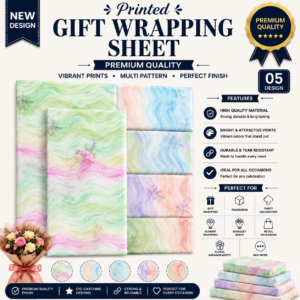 Pastel Marble Print Gift Wrapping Sheets.