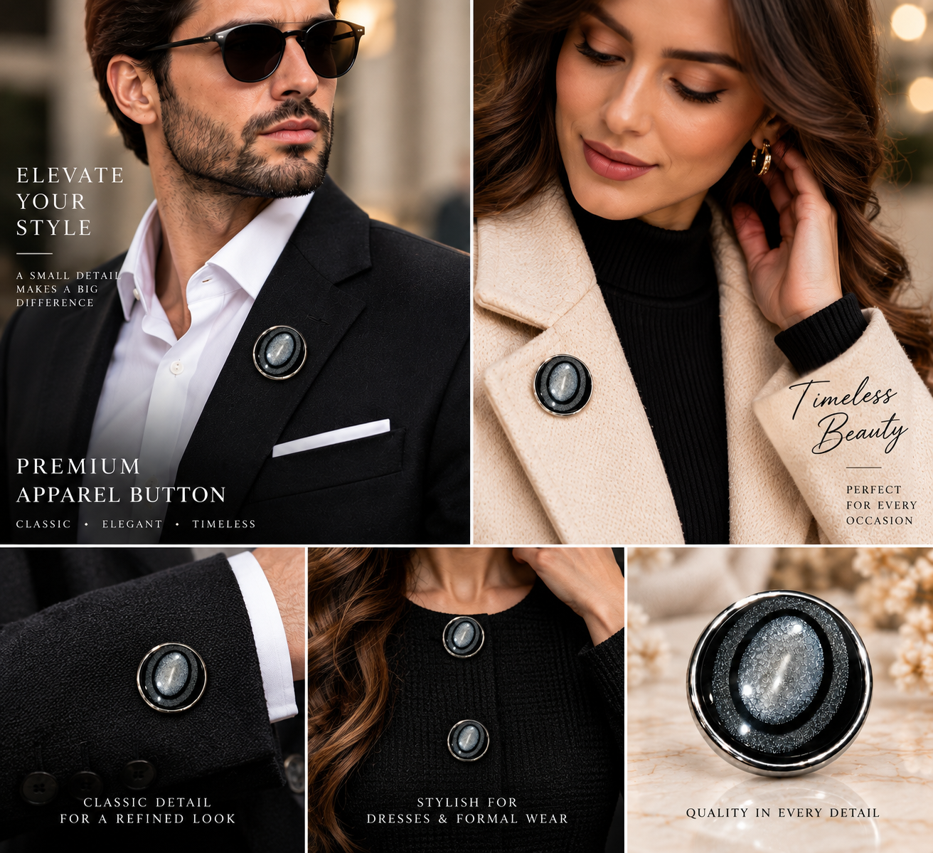 Premium glossy black and silver finish. - Image 3