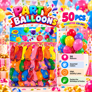 Assorted Printed Party Balloons.