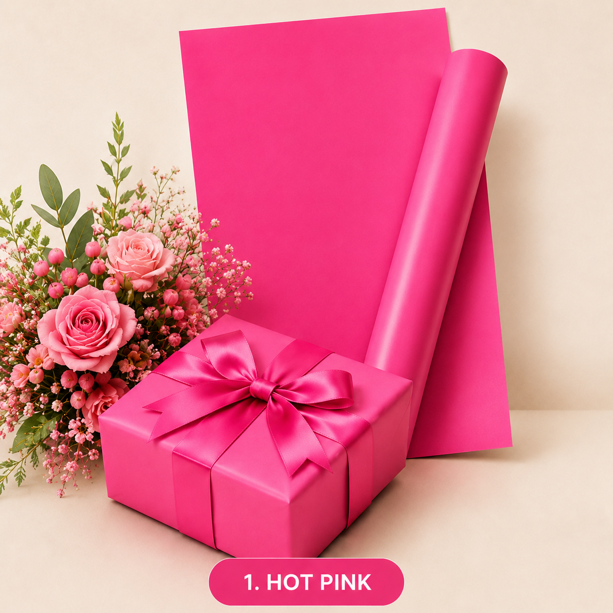 The Solid Colour Gift Wrap Paper with good Finish. - Image 3