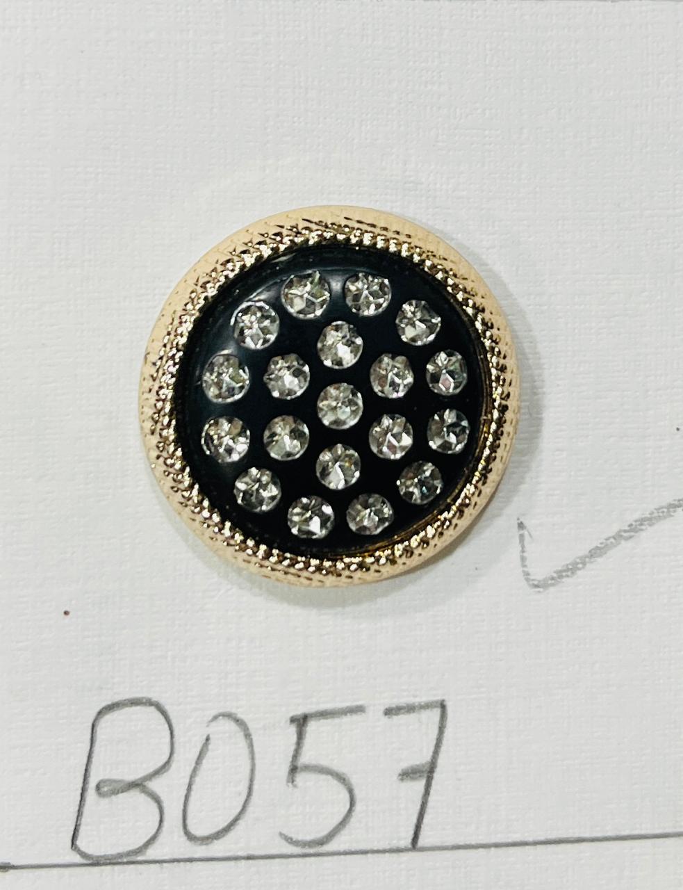 Premium Black Gold Crystal – Luxury Button. - Image 2
