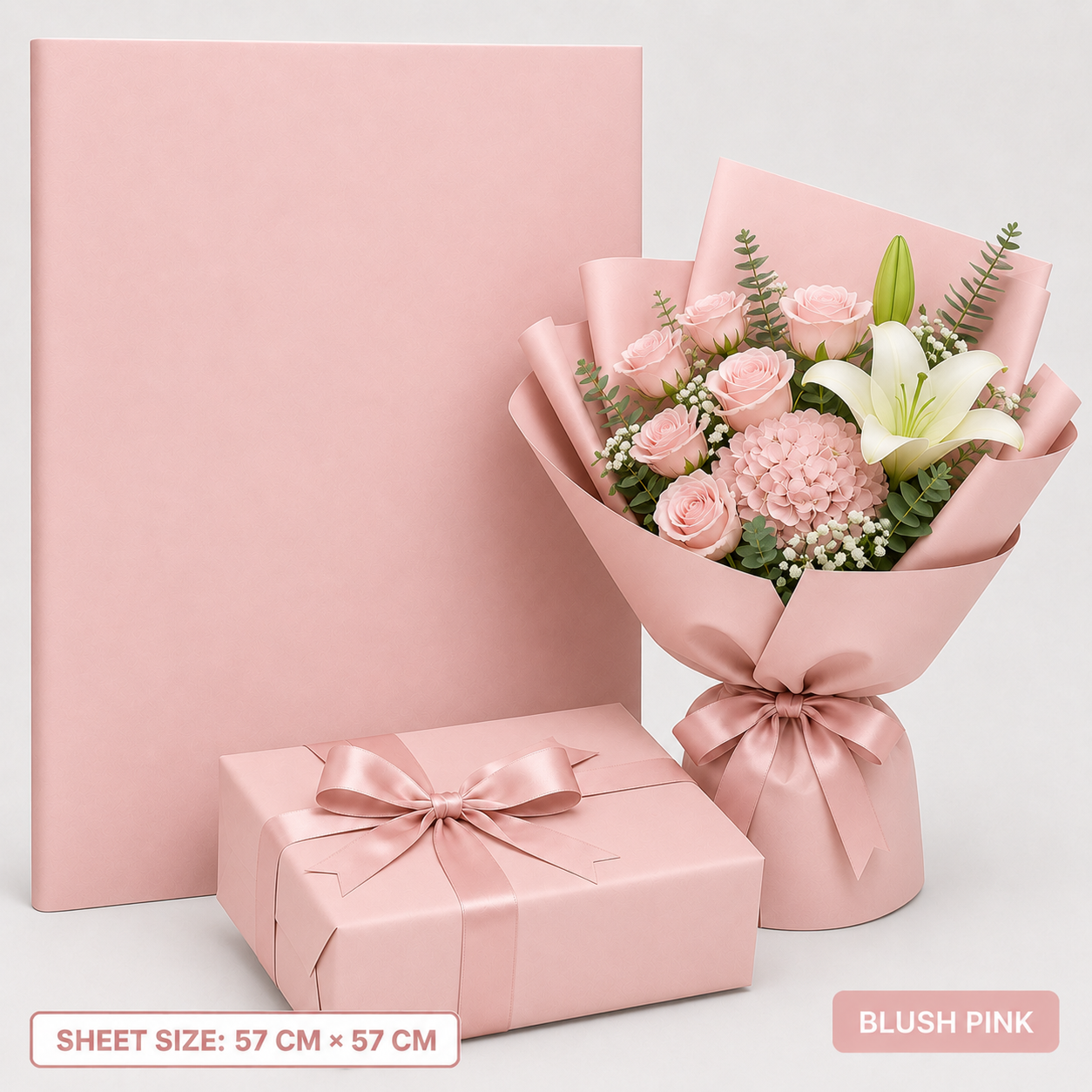 Elegant Plain Gift Flower and Booked Wrapping Sheets - Image 10