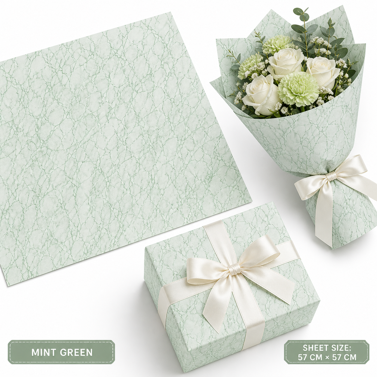 Premium Printed Gift Flower and Booked Wrapping Sheets. - Image 4