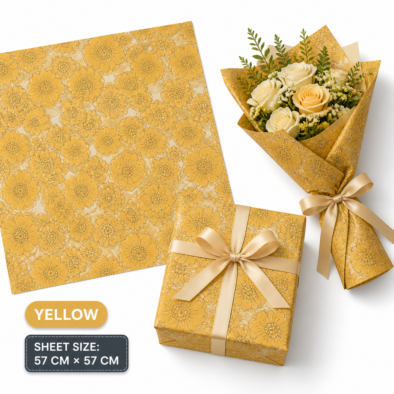 Premium Printed Gift Flower and Booked Wrapping Sheets. - Image 8