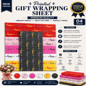 Luxury Love Print Wrapping Sheets.